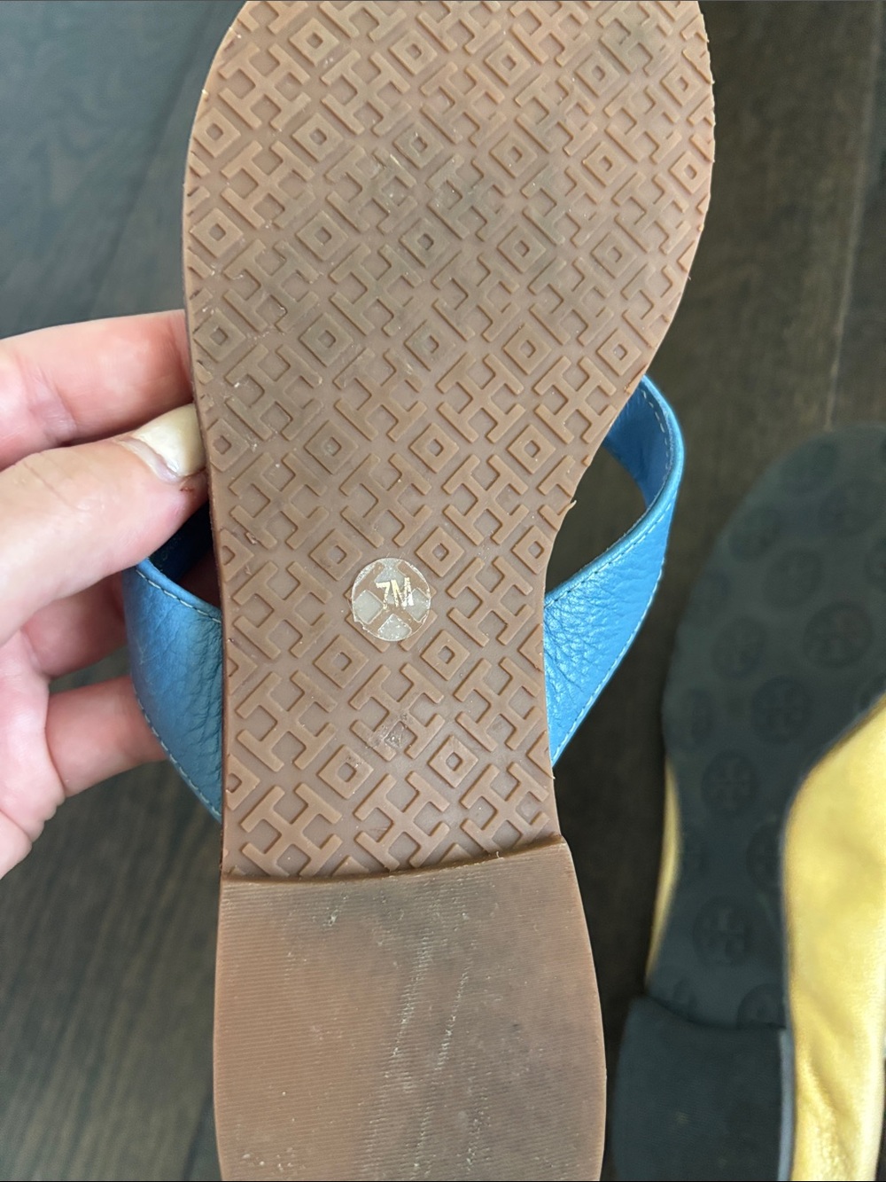 Tory Burch Gold Ballet Flats - Picture 10 of 11